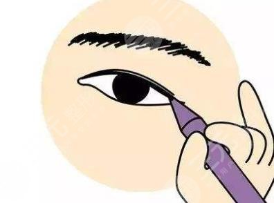 開眼角