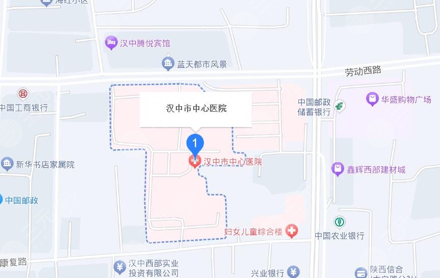 漢中市中心醫(yī)院地址