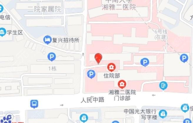 中南大學(xué)湘雅二醫(yī)院地址